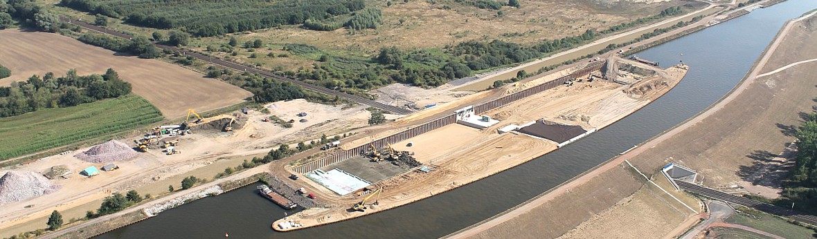 Baustelle Elbeu August 2013